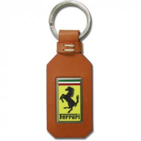 Ferrari tan leather GT keyring 270000279R